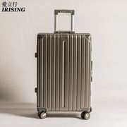 高档铝框行李箱拉杆箱大容量高颜值旅行箱结婚喜庆红皮箱