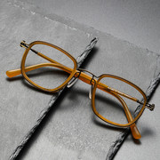 复古板材眼镜架设计师款RLT5863设计师方框可配近视 平光眼镜框