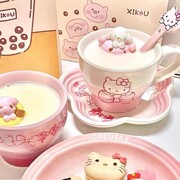 hellokitty水杯联名款陶瓷马克杯子女生生日礼物泡咖啡可爱茶水奶