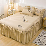 艺雅京师床裙式床罩单件防尘保护套，1.5m1.8米2床笠床单防滑床套罩