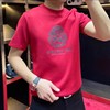 2024本命龙年中国风红色圆领短袖T恤男潮牌修身男式网红龙图