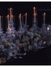 欧式五头水晶烛台玻璃婚庆，婚礼烛台家用浪漫烛光，晚餐台灯北欧装饰