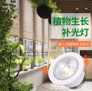 植物生长灯全光谱led绿植墙，工程专用天花嵌入式室内植物补光射灯