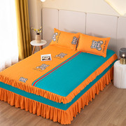 床裙单件床罩床裙式四件套单件床罩三件套床套1.5米1.8米2米床