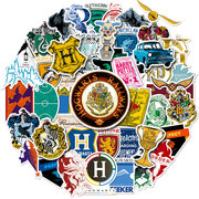 哈利波特周边贴纸华纳正版霍格沃茨学院，狮蛇院个性，ins手账素材hp