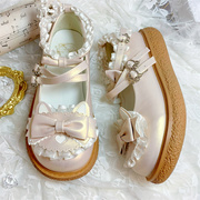 芭蕾猫猫原创可爱日系lolita大头鞋，jk平底百搭学生单鞋