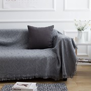 北欧高级灰ins纯色沙发垫沙，发布单全盖沙发，盖巾沙发罩组合贵妃