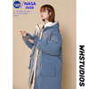 NASA羽绒棉服女2023冬款小个子学生中长款面包服棉衣加厚外套