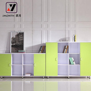 现代简约办公室文件柜木质组合格子柜办公家具书柜落地柜双门矮柜