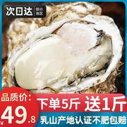 乳山生蚝鲜活1新鲜海蛎子带箱5斤特大海鲜牡蛎贝壳水产商用