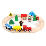 托马斯电动轨道火车磁性，小火车头木制轨道，交通玩具儿童益智玩具