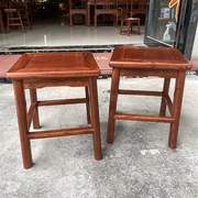 急速红木小凳子正方形凳刺猬紫檀高凳花梨木实木板凳茶台凳换