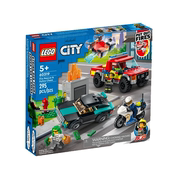 LEGO乐高60319 消防救援与警察大追捕 城市系列 益智拼插积木玩具