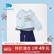 1件49元丽婴房童装男宝宝长袖长裤秋季男童太空员印图长袖裤