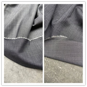 灰色高级防蛀高支花呢真丝羊毛精纺面料不易皱设计师西装套装西裤