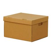 牛皮纸搬家收纳箱纸质收纳盒文件箱子装书有盖整理箱纸盒储物纸箱