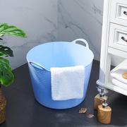 衣塑料脏大号篓空家洗衣澡桶洗子筐购物庭收纳多用软桶。
