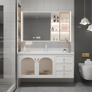 浴室柜组合陶瓷一体盆智能，洗手脸盆柜，卫生间洗漱台池轻奢现代简约