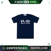 日本直邮日潮playcdgcottonjerseylogoprint藏蓝色，男士xx