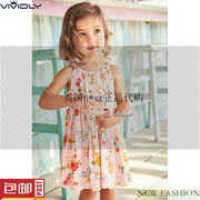 next女童沙滩裙2022夏季小童粉色，花朵儿童连衣裙，(3月-7歲)