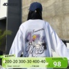 404mob秋季长袖t恤字母风景印花重磅高级感街头内搭情侣款打底衫