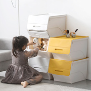 前开式收纳箱，家用大容量整理周转箱储物箱，儿童塑料收纳柜盒