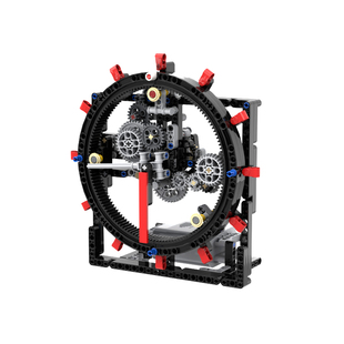 适用于兼容乐高积木齿轮，工程机械组模型拼装发条，钟摆电动机械钟