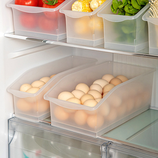 鸡蛋收纳筐抽拉式冰箱冷冻收纳盒专用饮料收纳整理神器厨房整理盒
