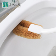 日本进口马桶刷长柄无死角厕所棕毛刷卫生间清洁坐便器刷子软毛刷