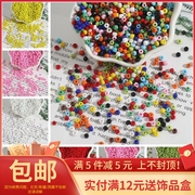 234mm实色玻璃小米珠子散珠手工diy材料，手串珠手链项链饰品配件