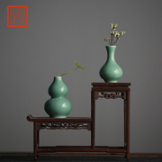 观复博物馆陶瓷葫芦，摆件景德镇创意简约花瓶，花插客厅工艺装饰品