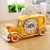 儿童玩具车小闹钟复古经典汽车模型闹钟创意桌面钟表摆件卧室座钟