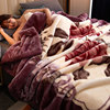 超厚拉舍尔毛毯被子加厚冬季双层法兰绒盖毯子保暖珊瑚绒毯子垫床