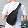 胸包男士包包单肩包斜挎休闲运动三角水滴男包小背包，学生时尚潮流