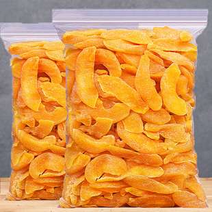 黄桃干桃肉500g袋装包装水蜜桃果脯果干桃脯蜜饯休闲零食水果干