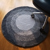 渐变圆形地毯柔软灰色地毯茶几地毯圆形电脑椅垫浴室吸水地毯机洗