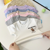 宝宝薄款短袖t恤婴幼儿，柔软半袖上衣，夏季莫代尔男女小童衣服