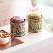 可爱精致迷你拱形双盖茶叶罐，花茶罐马口铁盒，喜糖盒零食收纳盒