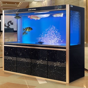 大型鱼缸水族箱生态底过滤家用客厅玻璃中型长方形1.2米造景