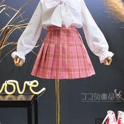 欧美女童装秋季学院风格子西装短裙2019韩版宝宝时尚洋气半身裙子