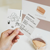 达克瓦兹卡片烘焙高档马卡龙甜品盒子装饰生产日期提示卡10枚