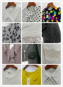 精致！vintage春夏复古孤品日本制白色蕾丝花边镂空刺绣短袖衬衫1