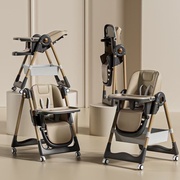 宝宝餐椅家用可折叠调节婴儿吃饭座椅，便携式多功能儿童餐椅
