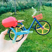仿真迷你玩具共享单车电动自行车模型灯光音乐男女孩儿童1-2-3岁