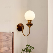 华之灯 美式复古壁灯 法式中古创意过道走廊客厅卧室床头墙壁灯