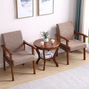 房间桌椅三件套实木一桌二椅小茶几带椅子组合阳台桌椅三件套卧室