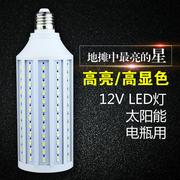 直流led灯泡dc12v玉米灯夜市，电瓶灯太阳能，路灯摆摊户外24伏低压灯