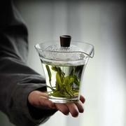 玻璃盖碗泡绿茶专用茶具透明泡茶碗功夫茶具单个不烫手泡茶杯