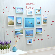 爆结婚礼物创意卧室心形照片墙墙贴韩式欧式组合相片墙挂墙相框品