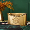 欧式美式进口黄铜纸巾盒餐巾，架奢华客厅茶几桌面收纳盒遥控器盒